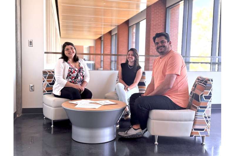 From left to right, Dr. Manuela Leal da Silva, Ms. Raissa Rosa, and Dr. Rafael C. Bernardi, the collaborative team of researchers from Auburn University and FIOCRUZ who are advancing our understanding of Chagas Disease through groundbreaking molecular dynamics simulations. Credit: Auburn Physics Auburn and FIOCRUZ tackle the rising global challenge of Chagas Disease