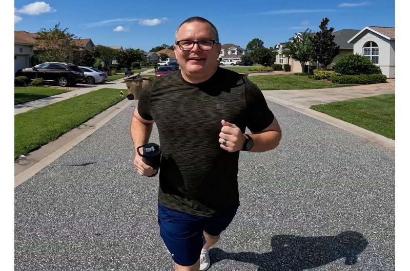 Marathon runner Chris Golden is back on track after a minimally invasive holmium laser enucleation of prostate (HoLEP) procedure eased his urinary symptoms caused by an enlarged prostate. Credit: Orlando Health New survey reveals men would rather sit in traffic than talk about prostate health